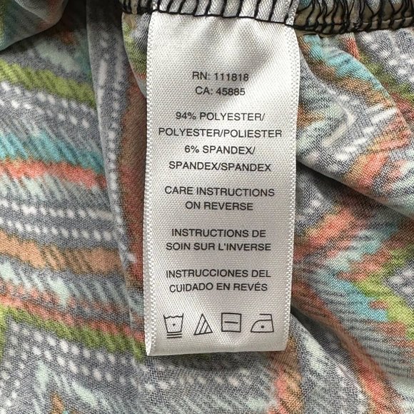 Michael Michael Kors Women's Small Petite Short Sleeve Top Multicolor Preowned - Picture 5 of 11